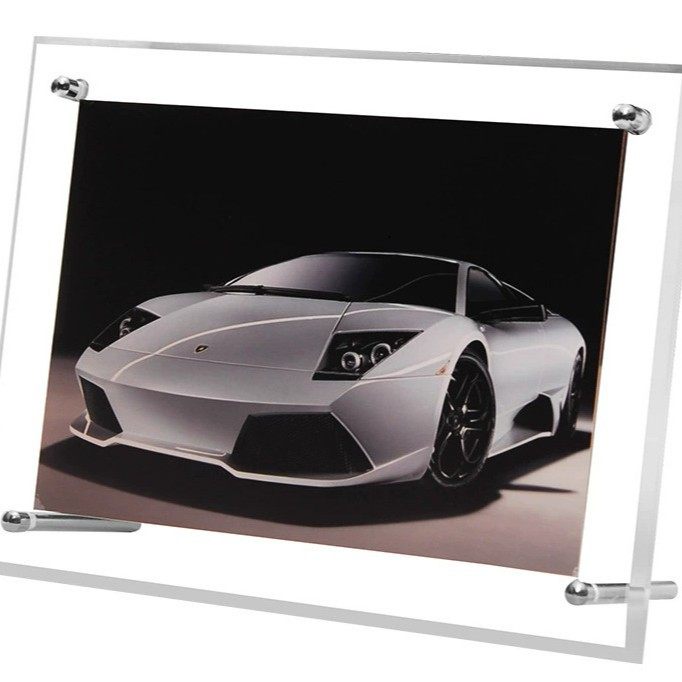 Acrylic Table Transparent Photo Frame 6, 7, 8inch Wall-Mounted A4 Business License Frame Authorization Certificate Display Nail Making
