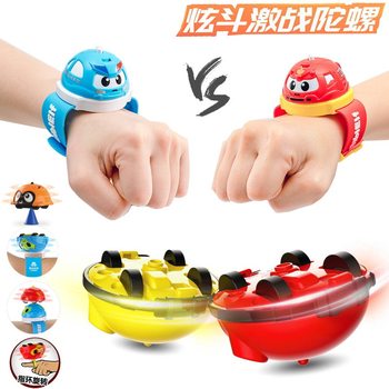 Creative children's spinning top watch toy fingertip stunt battle inertia Q car baby gift wholesale