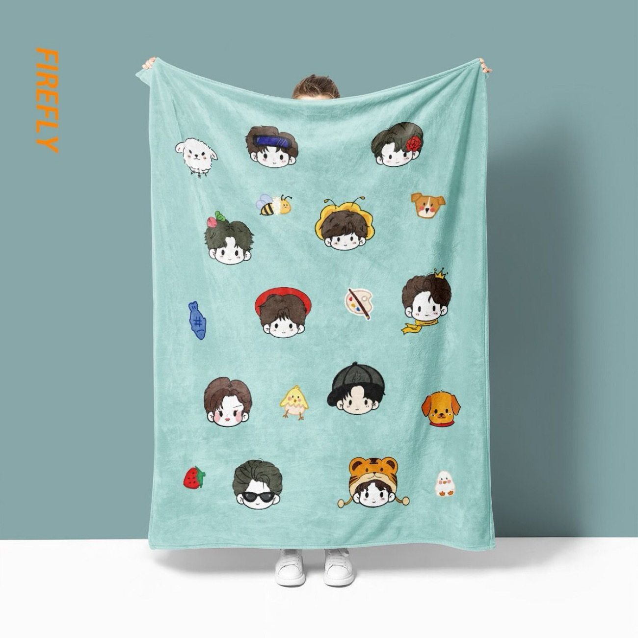 Ten Sunny Flannel Blankets, Office Nap Blankets, Summer Student Dormitory Air-Conditioning Blankets, Sofa Blankets