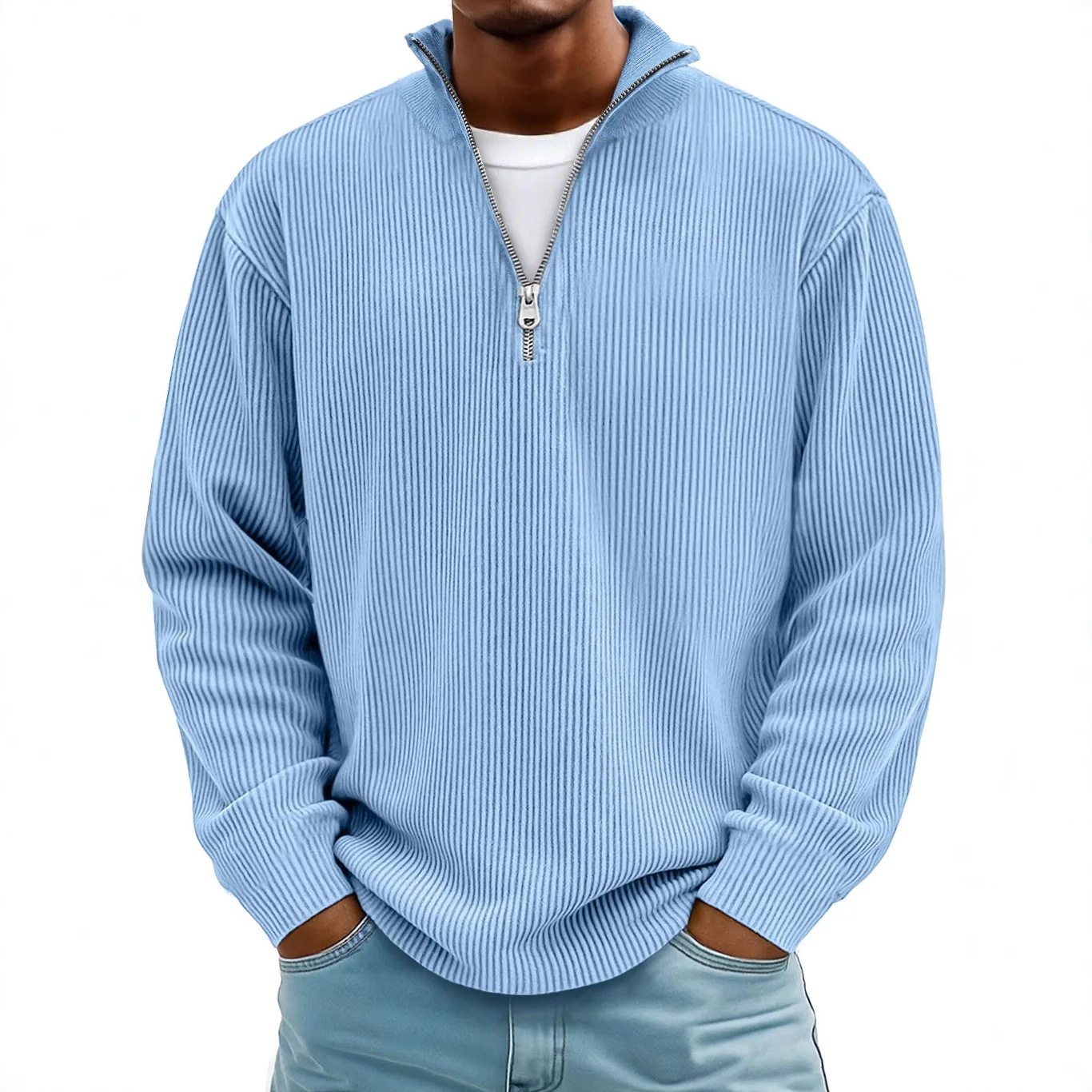 Amazon 2025 new autumn and winter men's casual stand-up coll...