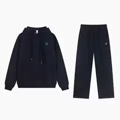 Cross-Border A-Brand Autumn and Winter American-Style Sports Hooded Sweatshirt with L0G0 Logo, Loose Fit Unisex Sweatshirt Set