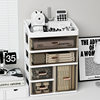 Desktop Large Capacity Storage Box Dressing Table Top Skin Care Finishing Rack Student Stationery Multi-Layer Drawer Storage Box