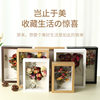 Three-Dimensional Hollow Photo Frame Wall Hanging Wooden Dried Flower Photo Frame High-End Handmade Immortal Flower Framed Crafts Wholesale