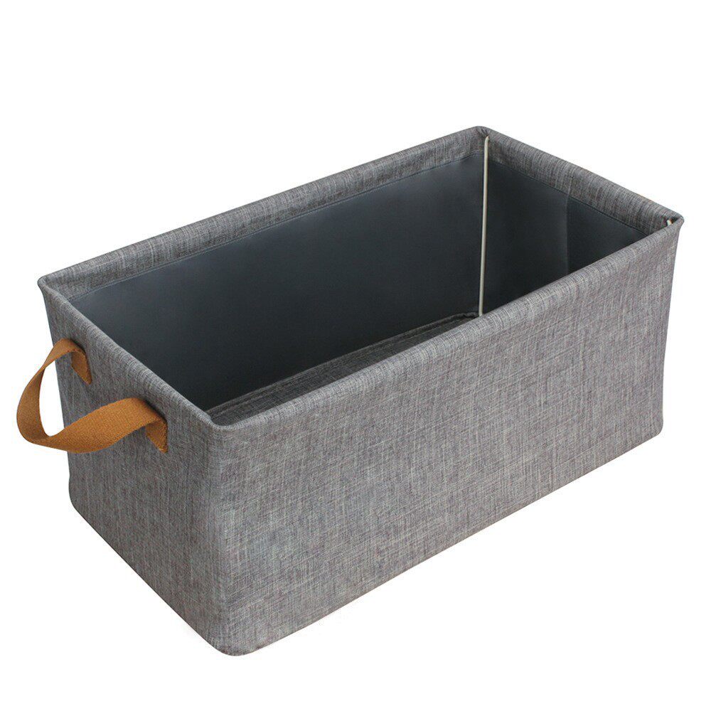 Cationic Steel Frame Storage Box Foldableable Wardrobe Clothes Storage Box Portable Home Fabric Clothing Storage Basket