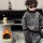 Новый бархатный костюм для мальчиков плюс размер 2025, зимний свитер в западном стиле, спортивные штаны, модный тренд, корейская версия костюма-двойки для маленьких и средних детей mini 2