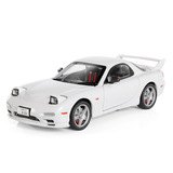 Подлинная авторизованная модель легкосплавного автомобиля Mazda RX7 в масштабе 1:28 со звуком и светом в японской ретро-тематике, украшающая рабочий стол