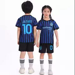 2526 New Season Children's Football Uniform Set for Boys and Girls, Kindergarten and Primary School Students, Group Purchase with Printed Numbers, Training Team Uniform