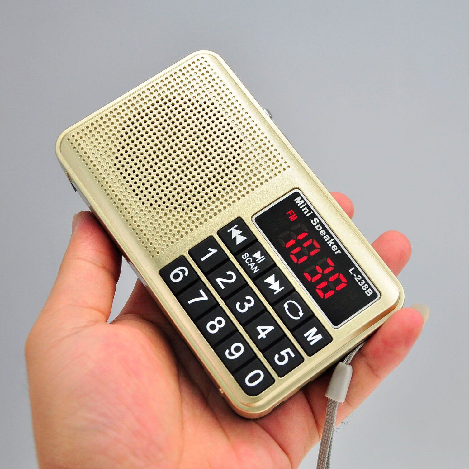 Happy Companion L-238 Card Speaker Multifunctional Elderly Radio Portable Player Large Button Radio