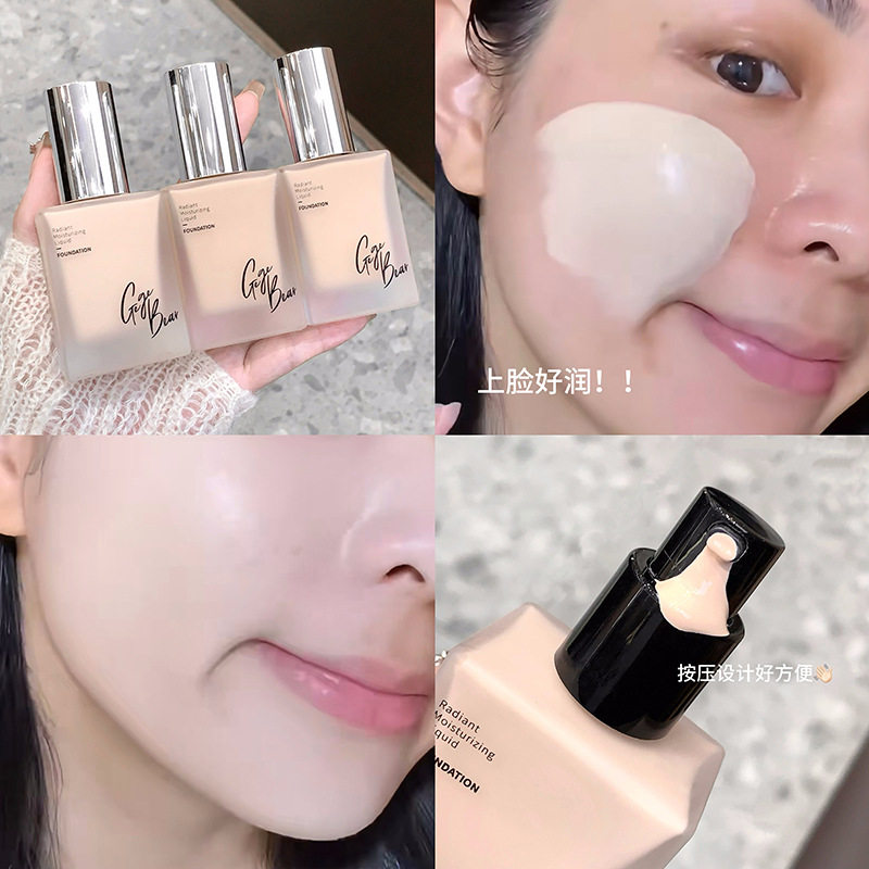 Cross-Border Gege Bear Radiant Soft Light Liquid Foundation Matte Long-Lasting Makeup Creamy Skin Girly Student Makeup Bb Cream