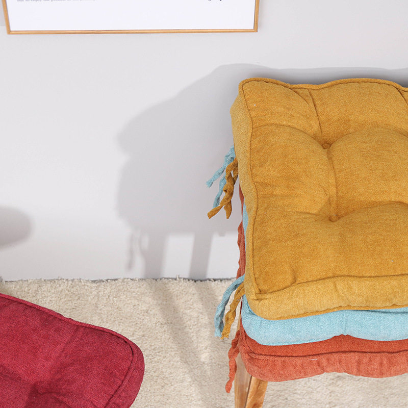 Plush Bay Window Cushion Tatami Floor Cushion Office Chair Cushion Square Futon Butt Cushion Nordic Style Hip Cushion