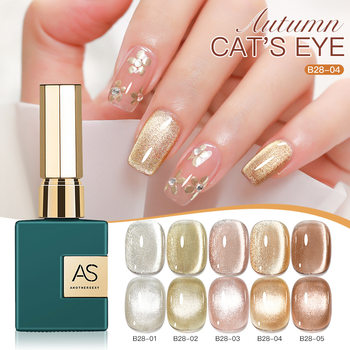 As Manicure Special Nail Polish Glue 2025 New Green Bottle Small Set Champagne Cat Eye Glue Popular 5 Color Set