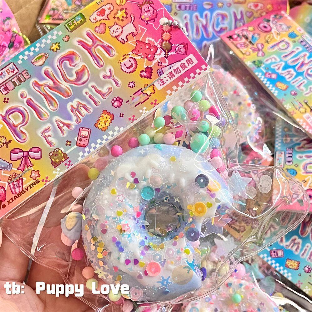 ノッチド ドーナツ - ブルー [大きくて厚い]