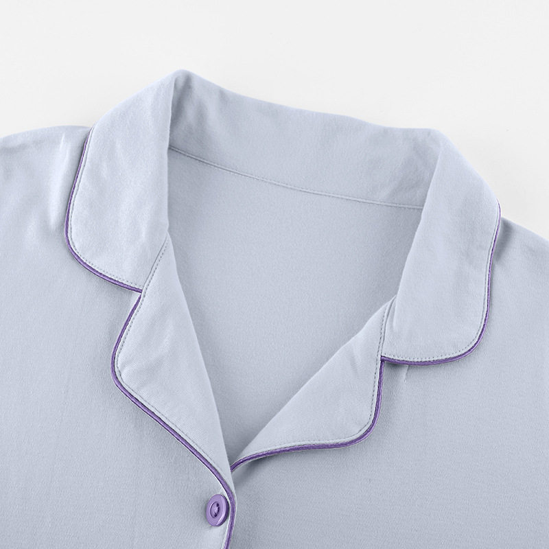 All-cotton era confinement clothing pregnant women pajamas pure cotton gauze lactation maternal home clothing pajamas feeding postpartum spring and autumn