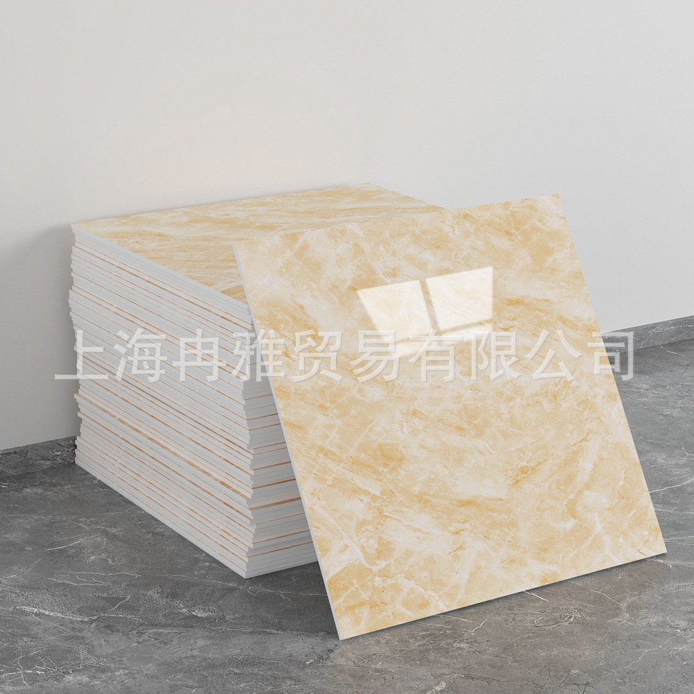跨境外贸仿大理石鎏金3d墙面翻新装饰贴纸防油防水墙纸自粘瓷砖贴