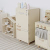 Nordic style simulation refrigerator doll room mini furniture boys and girls cooking pot suit kitchen toy washing machine