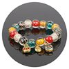 Scenic spot same style little red book luminous fragrant gray colored glaze bracelet colorful multi-treasure golden beast men's and women's fashion bracelet