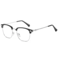 black silver frame