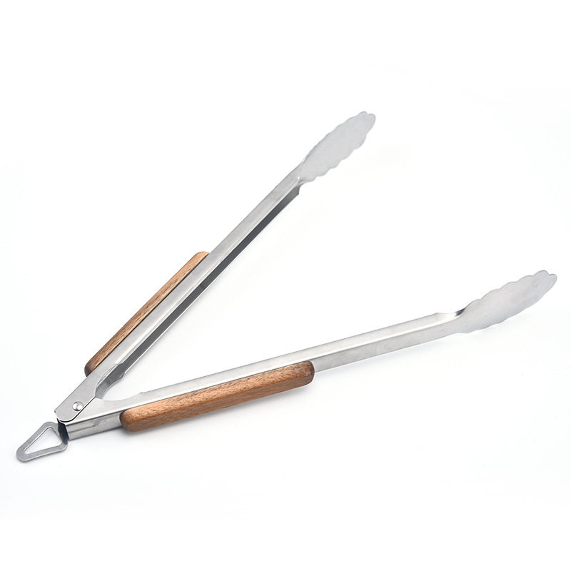 Stainless steel barbecue tools suit outdoor portable barbecue clip Brush Fork shovel BBQ Barbecue combination 6-piece set Wholesale