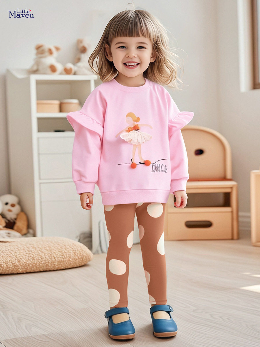 Factory Children's Clothing Wholesale, Autumn Girls' Set, [Style] Kids' Outfit, Cute Cartoon Children's Clothing