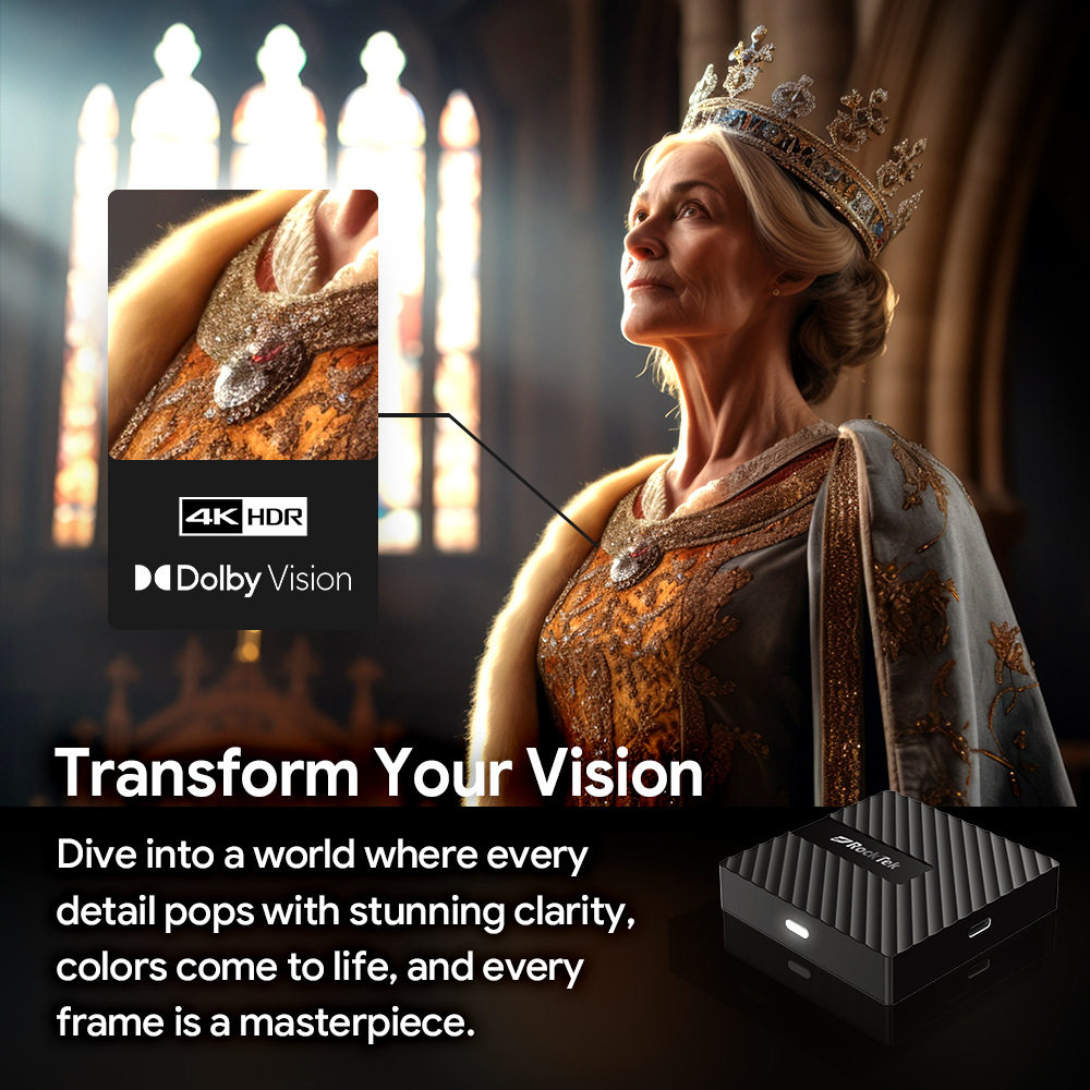 Cross-Border Rt-Gb1 Google Certified Set-Top Box Android 12 Tv Box 4K Hd Bluetooth Home Tv Box Wholesale