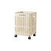 Folding Dirty Clothes Basket Clothes Storage Basket Household Movable Bedroom Bathroom Multi-functional Large Dirty Clothes Basket with Wheels