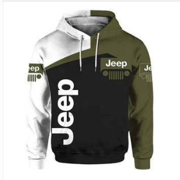 temu新款外贸春秋季男卫衣3D印花套头卫衣连帽衫厂家直销