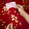 2025 New Fortune Red Envelope New Year's Day Lizi Seal Year of the Snake Creative High-end Bronzing Frosted Year-old Chinese Red Envelope Bag