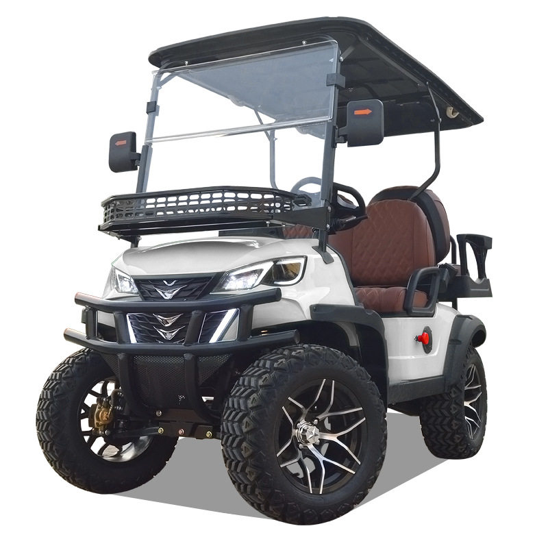 Four-Wheel Golf Cart Exported to North America, 48V-72V Lithium Battery, 4-6 Seats, Shuttle Golf Cart, Electric Golf Cart G80