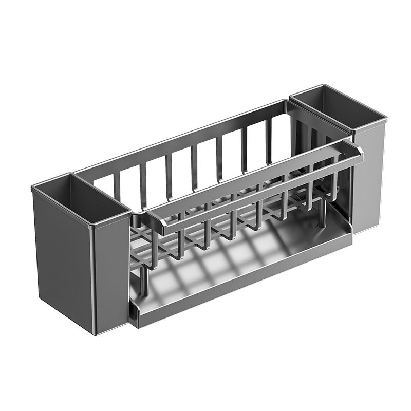 Rack Rack Kitchen Storage Rack Sink Chopsticks Tube Drain Rack Countertop Multifunctional Sponge Storage Rack