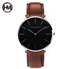 40mm Japanese movement waterproof belt watch men's casual cross-border new generation simple quartz watch wholesale