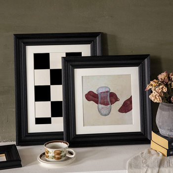 Middle Ancient Retro Oil Painting Frame French Mounted Photo Frame Wall Hanging Wind Watercolor Painting Empty Frame Washing Photo Table a4 Customization