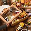 Picnic Box Disposable Packed Lunch Box Spring Outing Camping Style Popular Kraft Paper Barbecue Snack Sushi Box