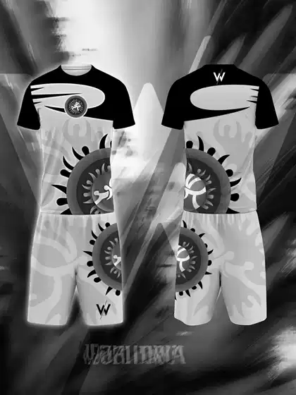European and American Foreign Trade 2025 Hot-Selling Uww Wrestling Set 3D Printed Sports Casual Men's Set