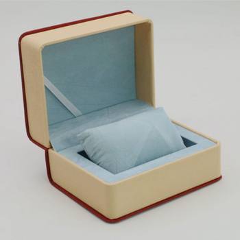 Flip-Top Watch Box, High-End Straw Pattern Watch, Mechanical Watch Collection, Storage Gift Box, Rounded Corner Pu Leather Watch Box