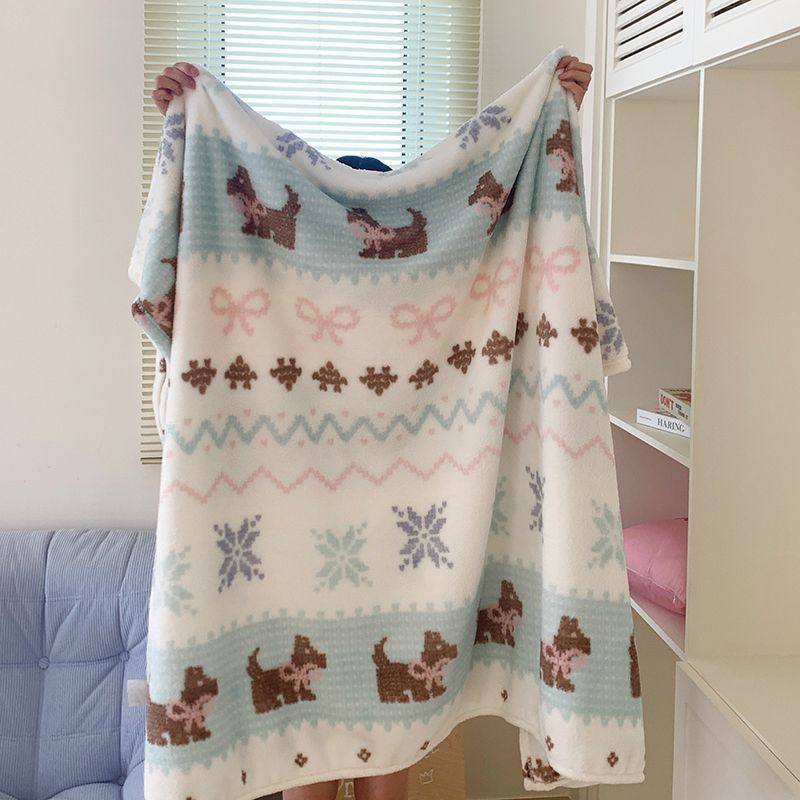 Insa Blanket Milk Velvet Shawl Nap Leisure Blanket Warm Blanket Office Blanket Dormitory Air Conditioning Blanket