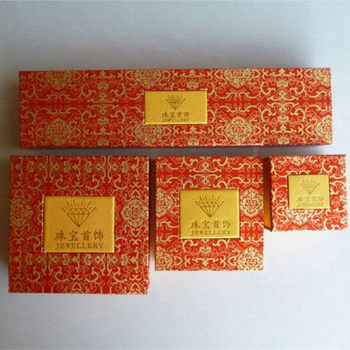 Red Universal Jewelry Packaging Box Pendant Storage Box Rectangular Gift Jewelry Box Factory Direct Sale
