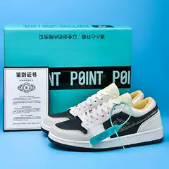 Aj1 Men's Shoes Putian Genuine Black Gray Silks and Satins Dunk Sb Black Myth Wukong Crime Scene Low-Top Sports Sneakers