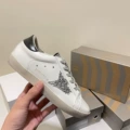 Flash silver star black leather tail