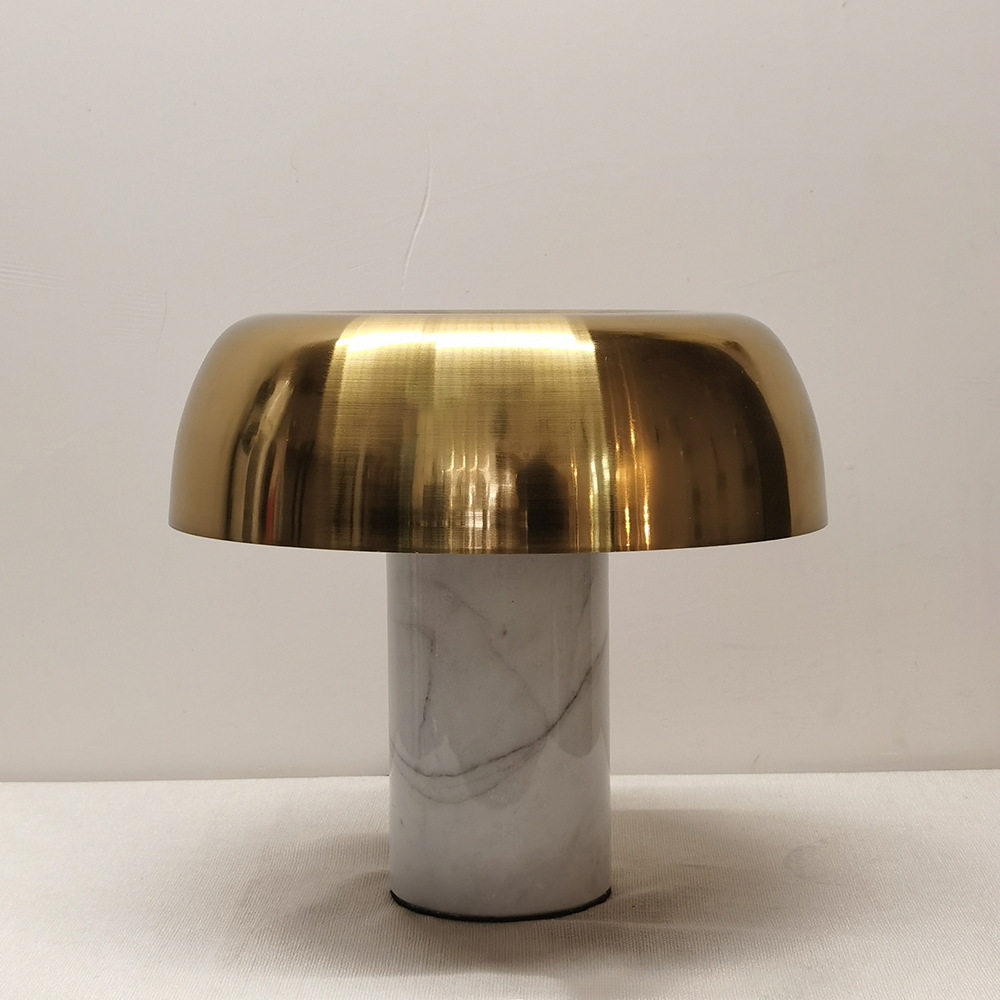 New Chinese style simple marble table lamp designer living room bedroom hotel creative exhibition hall decorative glass bedside lamp