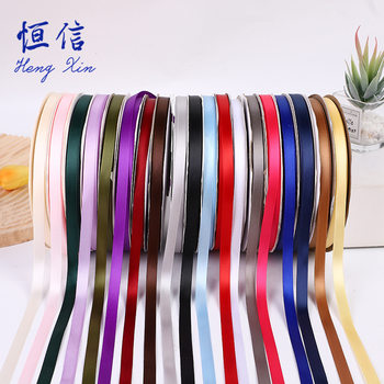 1cm in stock polyester rib ribbon satin ribbon diy handmade hair accessories ribbon textile accessories factory direct supply