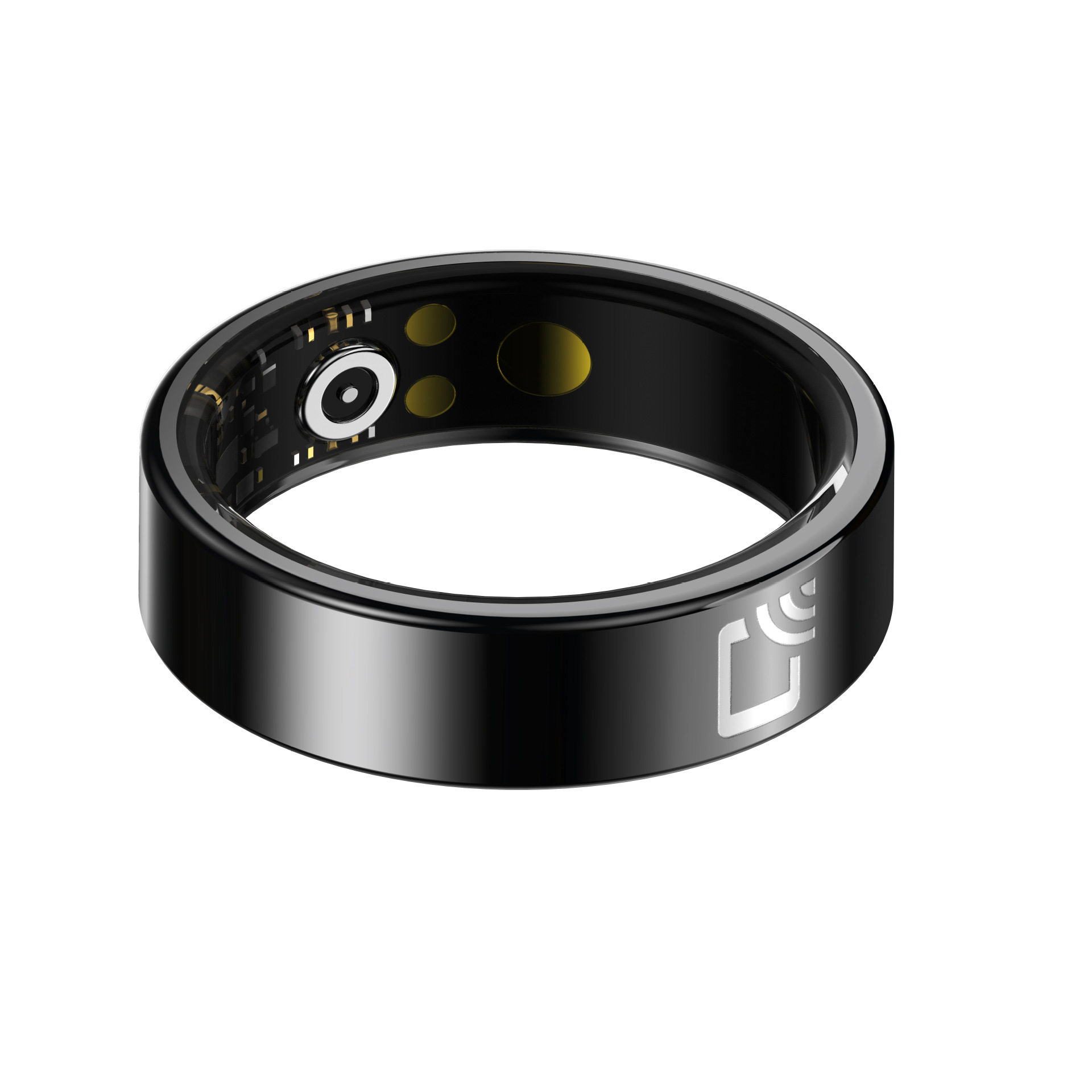 Cross-Border R20 Ceramic Smart Ring Waterproof Heart Rate Blood Pressure Blood Oxygen Sleep and Exercise Monitoring Nfc Ring Charging Case