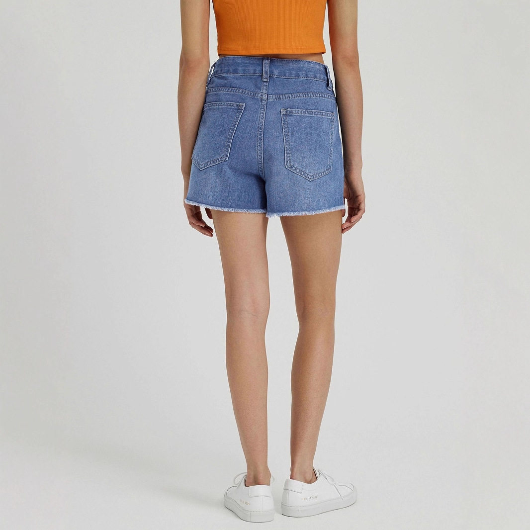 High Waisted Ripped Denim Shorts Comfortable Casual Stylish Summer Wear for Women Ready to Ship