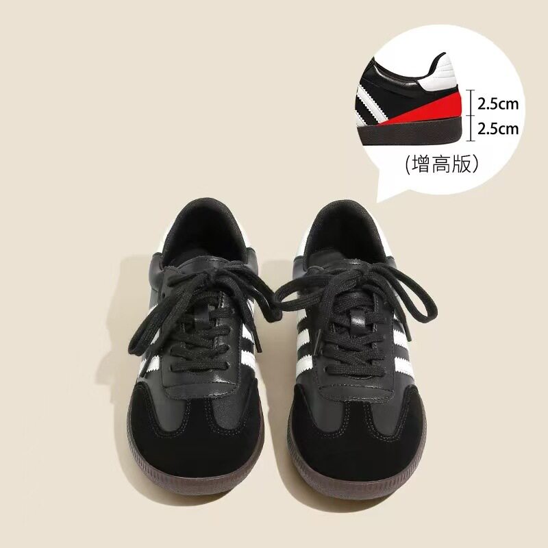 黒 - 牛革（インヒール）