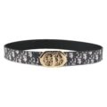 4 black with gold buckle