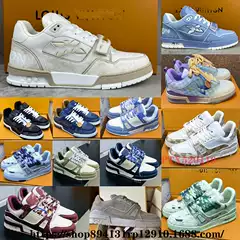 Dongguan Traienr Sports Men's and Women's Sneakers with Top-Layer Cowhide Gradient Floral Design for Couples, Top-Grade Putian Air Rubber Sole