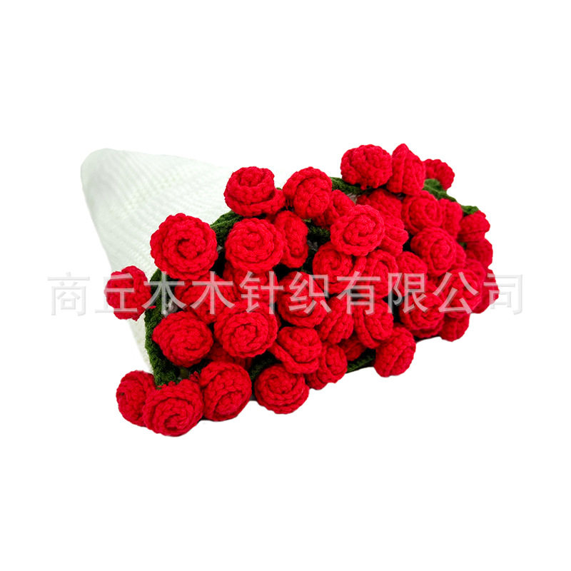 Hot-Selling Valentine's Day Teacher's Day Gift Finished Rose Sunflower Puff Flower Bouquet Blanket Factory Direct Sale
