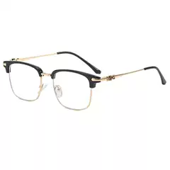 Anti-Blue Light Plain Glasses for Men, Trendy Eyebrow Glasses Frame, Retro Business Eyewear Frame, Trendy Factory Wholesale 9352