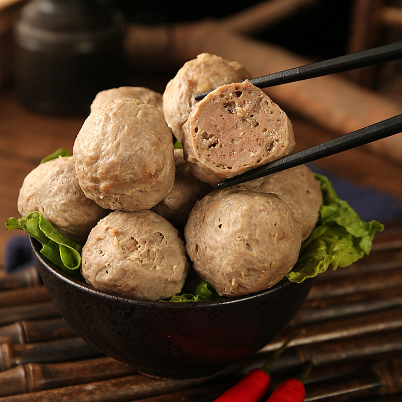 Customized Jin Daniu Hot Pot Barbecue Meatballs, Oden, Spicy Hot Pot Ingredients, Customized Wholesale Beef Balls/Beef Tendon Balls