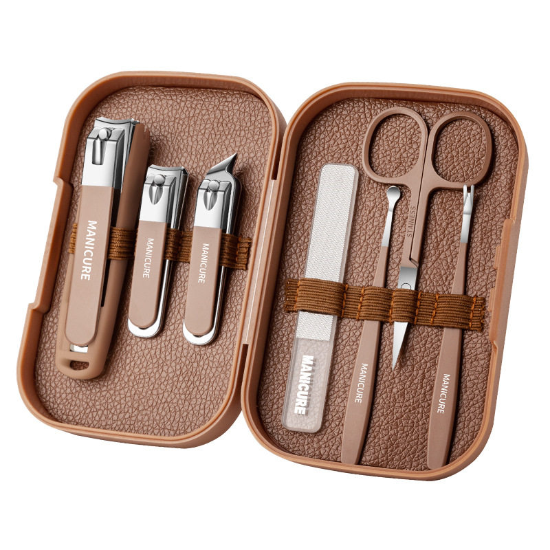 New nail clippers suit 7 pieces splash-proof nail clippers good quality home nail clippers manicure tools manufacturers