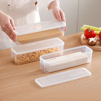 Noodle Box Rectangular Plastic Refrigerator Food Preservation Box Sealed with Lid Kitchen Cereals Food Noodles Storage Box